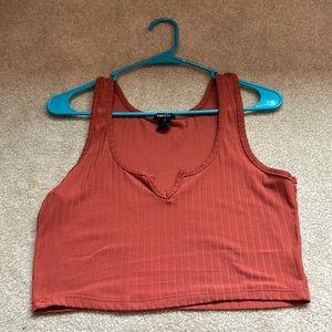 Crop top, rue21, M, brown/orange